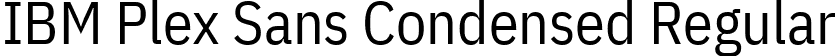 IBM Plex Sans Condensed Regular font - IBMPlexSansCondensed-Regular.ttf