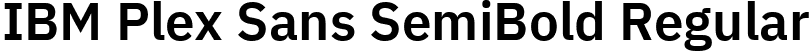 IBM Plex Sans SemiBold Regular font - IBMPlexSans-SemiBold.ttf