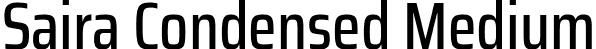 Saira Condensed Medium font - SairaCondensed-Medium.ttf