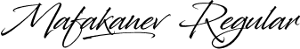 Mafakanev Regular font - Mafakanev.otf