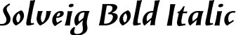 Solveig Bold Italic font - SolveigBold-Italic.otf