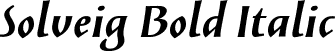 Solveig Bold Italic font - SolveigBold-Italic.ttf