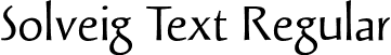 Solveig Text Regular font - SolveigText.otf