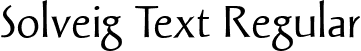 Solveig Text Regular font - SolveigText.ttf