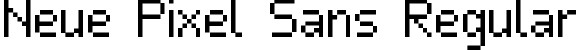 Neue Pixel Sans Regular font - NeuePixelSans.ttf