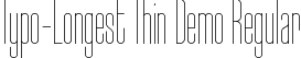 Typo-Longest Thin Demo Regular font - Typo-Longest Thin Demo.otf