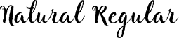 Natural Regular font - Natural script.otf