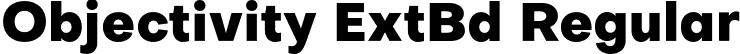 Objectivity ExtBd Regular font - Objectivity-ExtraBold.otf