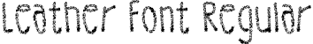 Leather Font Regular font - LeatherFont-Regular.otf