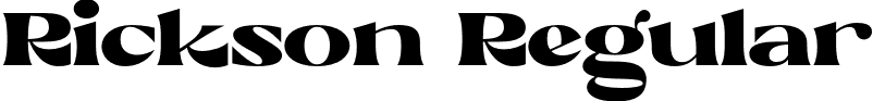 Rickson Regular font - RicksonRegular-7BLyl.otf