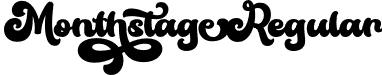 Monthstage Regular font - Monthstage.otf