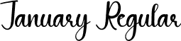 January Regular font - January.otf