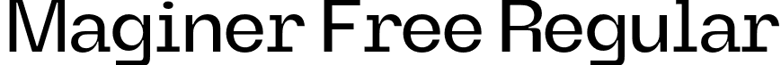 Maginer Free Regular font - maginer-regular.otf