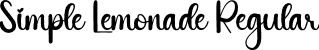 Simple Lemonade Regular font - Simple-Lemonade.otf