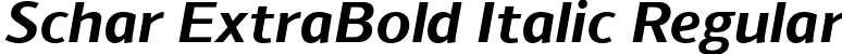 Schar ExtraBold Italic Regular font - Schar-ExtraBoldItalic.otf