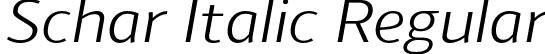 Schar Italic Regular font - Schar-Italic.otf