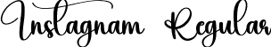 Instagnam Regular font - Instagnam.ttf