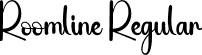 Roomline Regular font - Roomline.otf