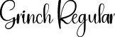 Grinch Regular font - Grinch.otf