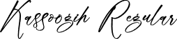 Kassoogih Regular font - Kassoogih.otf