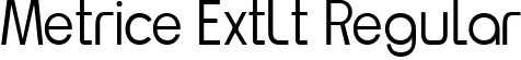 Metrice ExtLt Regular font - neueral-extralight.ttf
