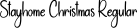 Stayhome Christmas Regular font - Stayhome-Christmas.otf