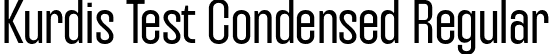 Kurdis Test Condensed Regular font - KurdisVariableFamilyTest-Condensed.otf