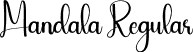 Mandala Regular font - Mandala.otf