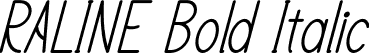 RALINE Bold Italic font - RALINE-BoldItalic-BF64be82998a11b.otf