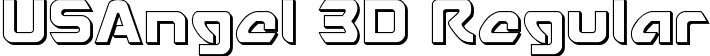 USAngel 3D Regular font - Usangel3D-7BVwR.ttf