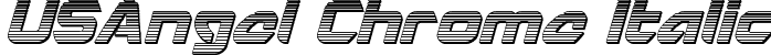 USAngel Chrome Italic font - UsangelChromeItalic-2Oxr3.ttf
