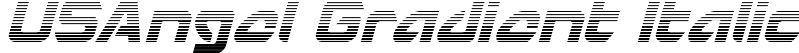 USAngel Gradient Italic font - UsangelGradientItalic-BWKp3.ttf