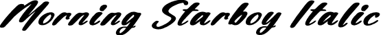 Morning Starboy Italic font - Morning-Starboy-Italic.otf