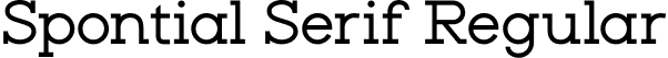 Spontial Serif Regular font - spontial-serif.otf