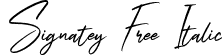 Signatey Free Italic font - Signatey-Italic.otf