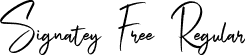 Signatey Free Regular font - Signatey-Regular.otf