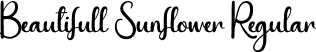 Beautifull Sunflower Regular font - Beautifull-Sunflower.otf