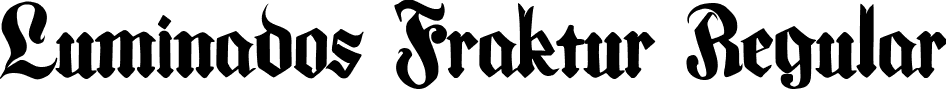 Luminados Fraktur Regular font - Luminados Fraktur.ttf