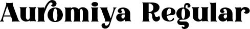 Auromiya Regular font - auromiya.ttf