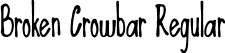 Broken Crowbar Regular font - BrokenCrowbar.otf