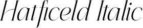 Hatficeld Italic font - Hatficeld-Italic.otf