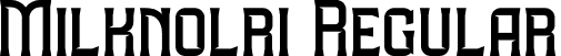 Milknolri Regular font - Milknolri.otf