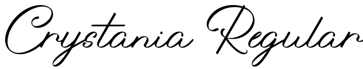 Crystania Regular font - Crystania-PERSONAL USE ONLY.otf