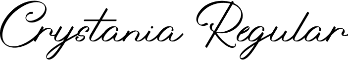 Crystania Regular font - Crystania-PERSONAL USE ONLY.ttf