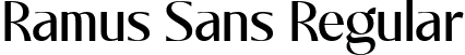Ramus Sans Regular font - RamusSans-Regular.ttf