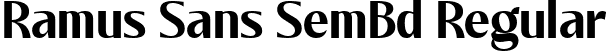 Ramus Sans SemBd Regular font - RamusSans-SemiBold.ttf