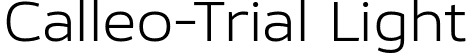 Calleo-Trial Light font - Calleo-Trial-Light.ttf