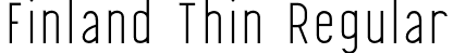 Finland Thin Regular font - Finland-Thin.otf
