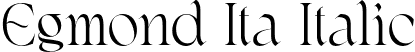 Egmond Ita Italic font - EgmondFree-Italic.otf