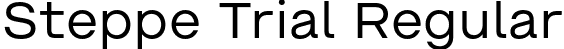 Steppe Trial Regular font - SteppeTrial-Regular.otf